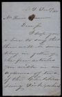 Letter from J. M. Blackwell to Captain Thomas Sparrow